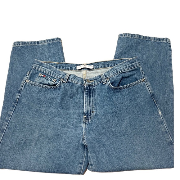 Tommy Hilfiger Cropped Boyfriend Jeans Women’s Size 10 New Vintage Wash Y2K - Picture 3 of 4